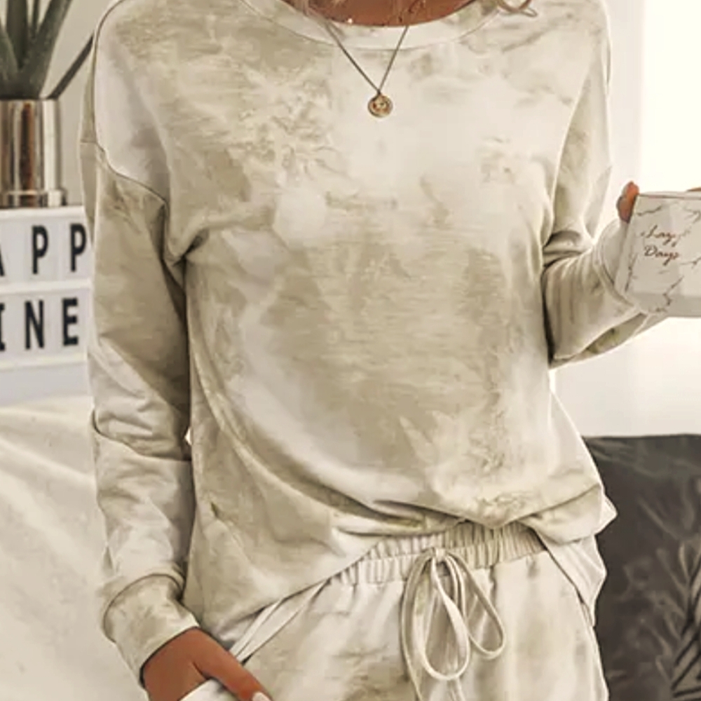 NWT Tye Dye 2pc Pajama Set in Taupe